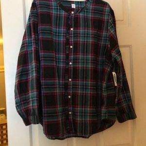 Old Navy Long Sleeved Relaxed Ruffle Shirt